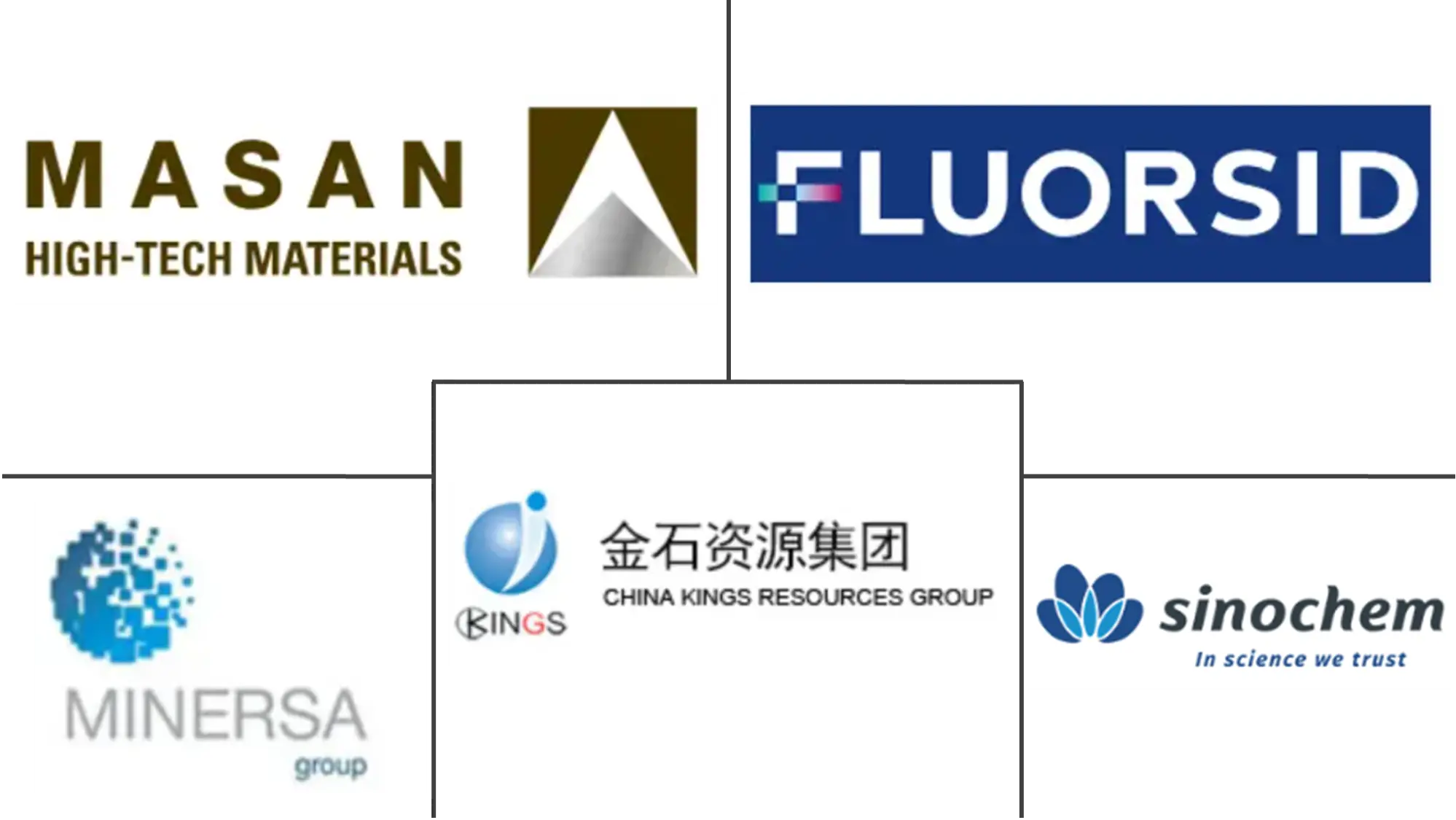Principales actores en Mercado de Fluorita industria