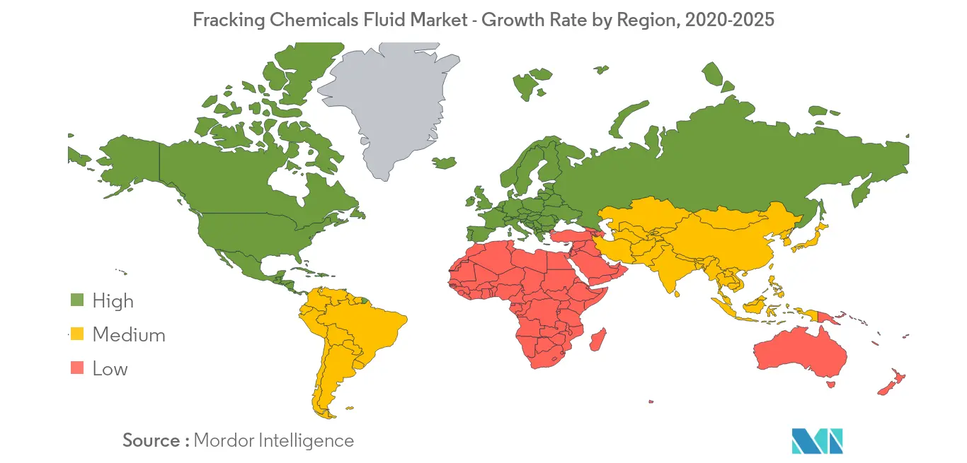 Fracking Chemicals Fluid Market Tendencias regionales
