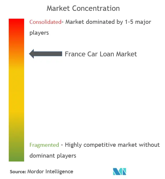 France Car Loan Market Concentration