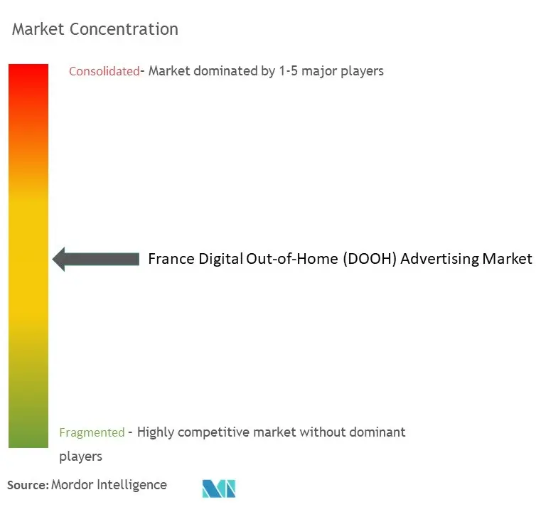 France Digital Out-of-Home (DOOH) Advertising Market Concentration