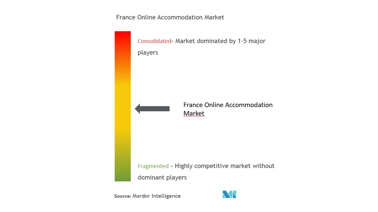 Francia Alojamiento en líneaConcentración del Mercado