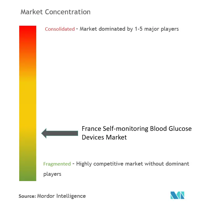 France Self-Monitoring Blood Glucose Devices Market Concentration