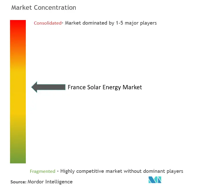 Francia energía solarConcentración del Mercado