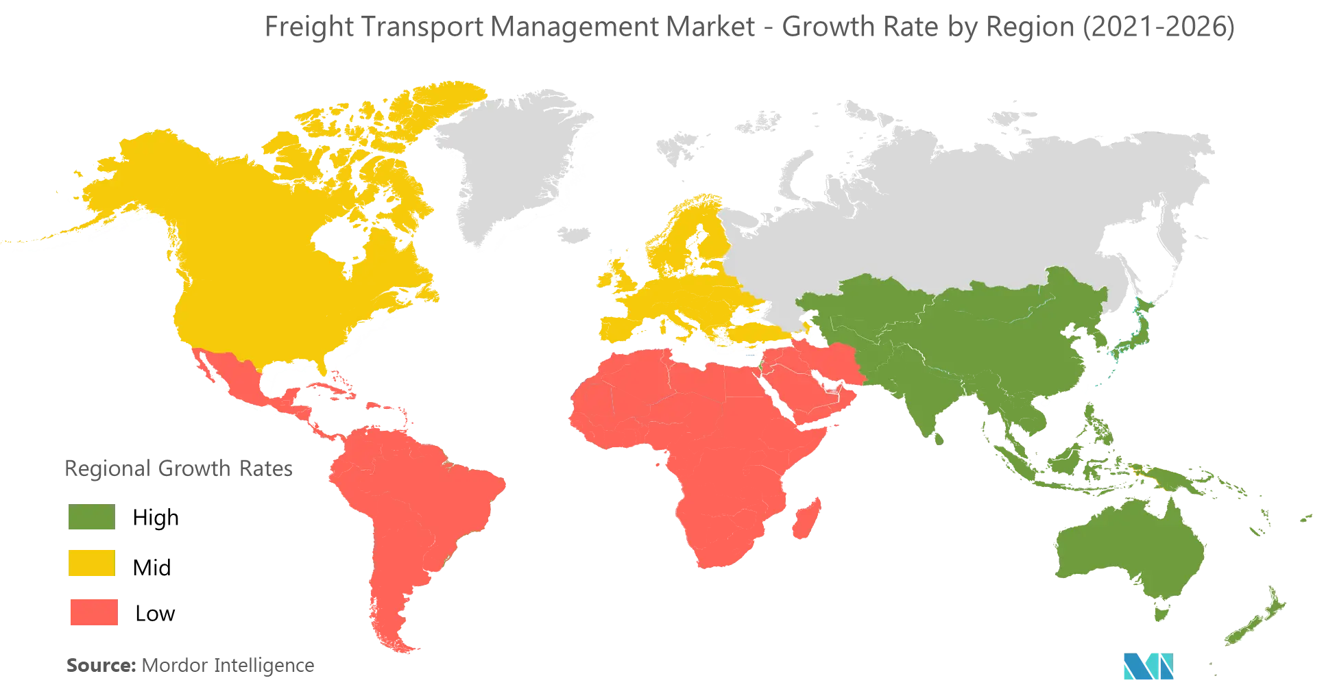 Freight Transport Management Market Growth Rate By Region