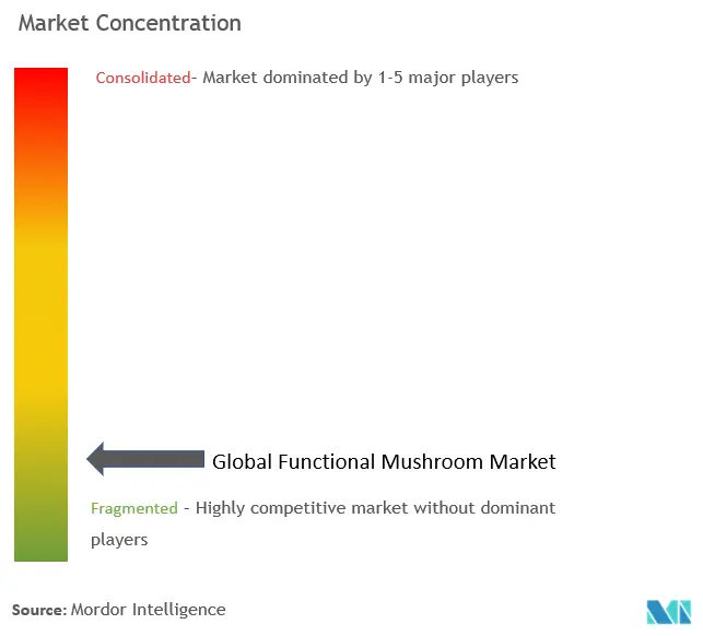 Functional Mushroom Market Concentration