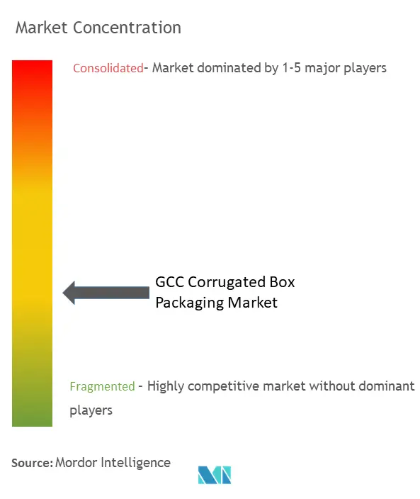 GCC Corrugated Box Packaging Market Concentration