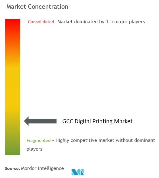 GCCデジタル印刷市場の集中度