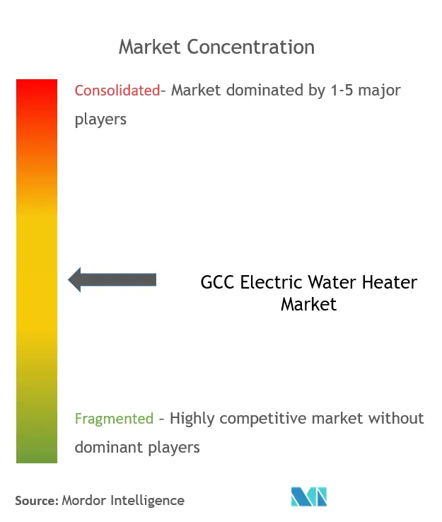 GCC電気温水器市場集中度