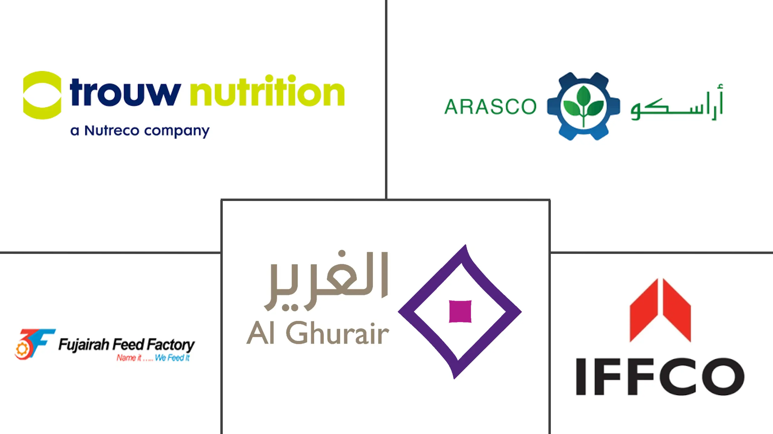 Principaux acteurs du marché des prémélanges alimentaires GCC