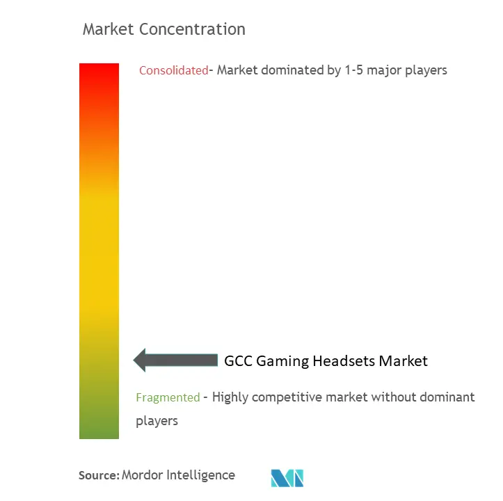 GCC Gaming Headsets Market Concentration