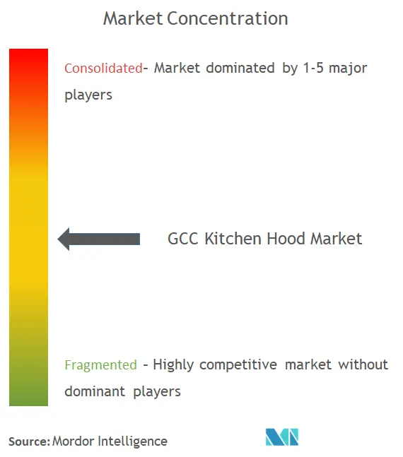 GCC Kitchen Hood Market Concentration