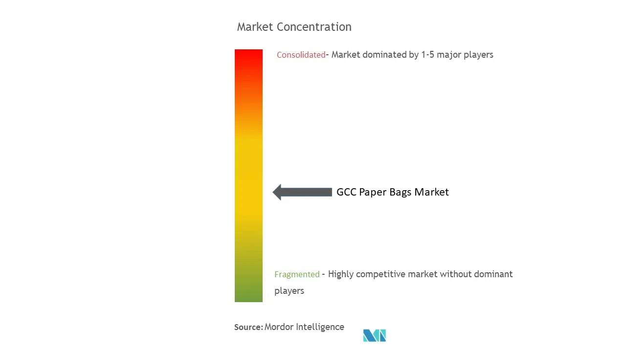 GCC Paper Bags Market Concentration