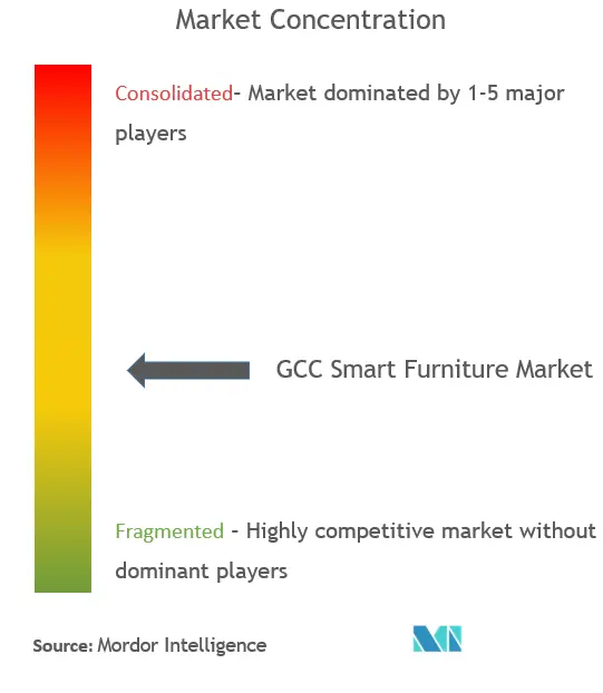 GCC Smart Furniture Market Concentration