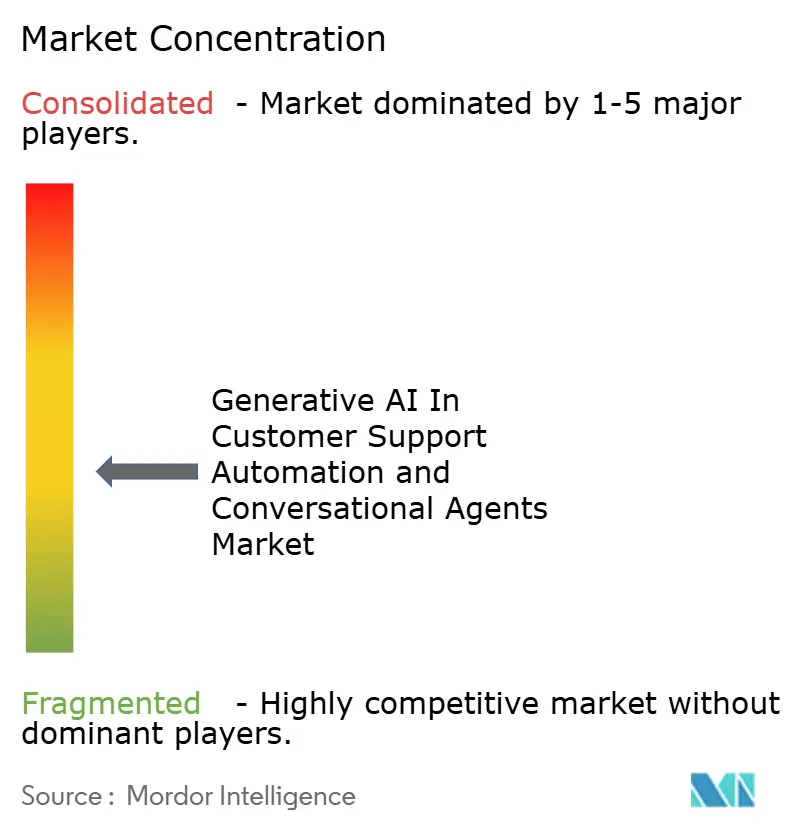 Generative AI In Customer Support Automation and Conversational Agents Market Concentration