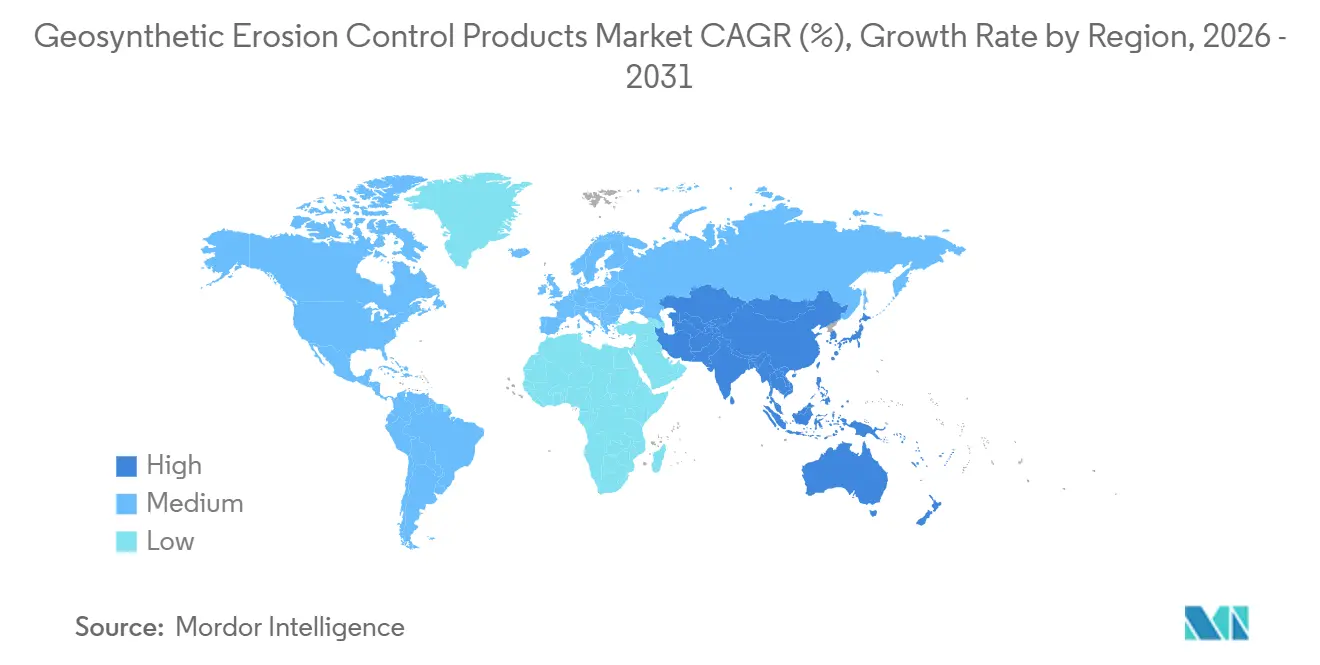Geosynthetic Erosion Control Products Market Growth Rate by Region