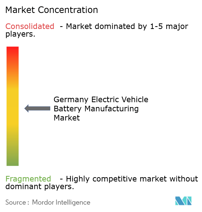 Germany Electric Vehicle Battery Manufacturing Market Concentration