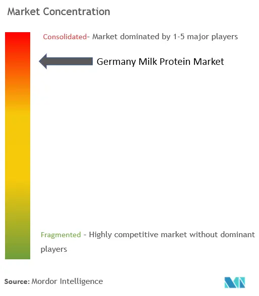 Proteína de leche de AlemaniaConcentración del Mercado