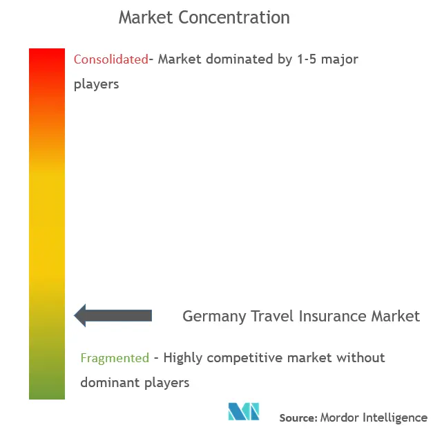 ドイツ旅行保険市場の集中度