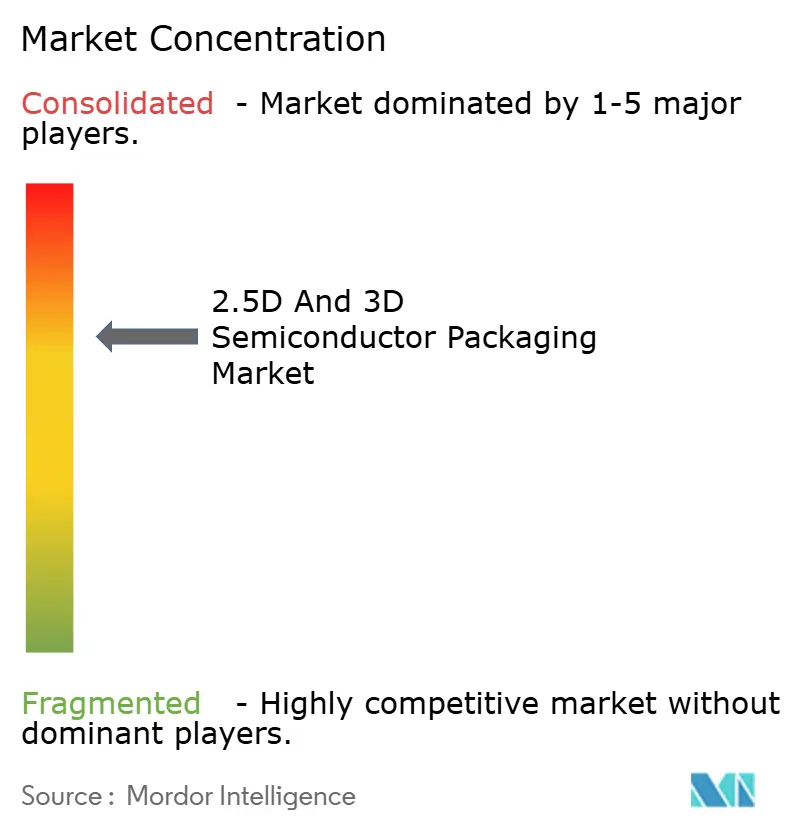 2.5D and 3D Semiconductor Packaging Market Concentration