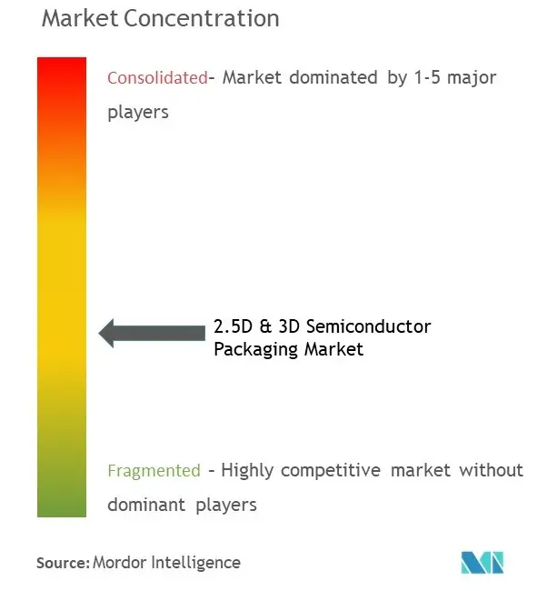 2.5D & 3D Semiconductor Packaging Market Concentration