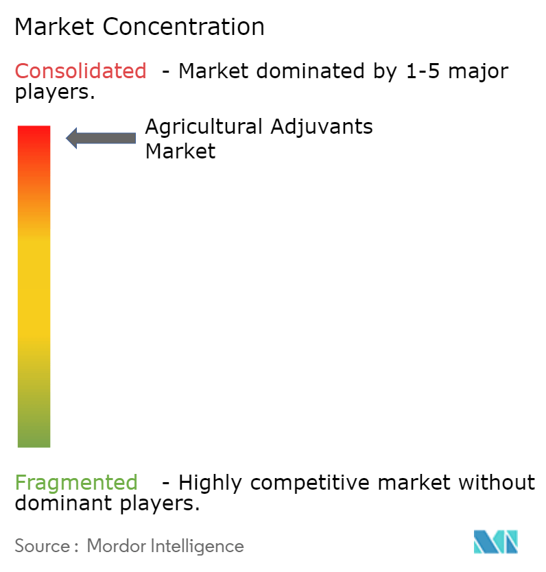農業用アジュバント市場の集中度
