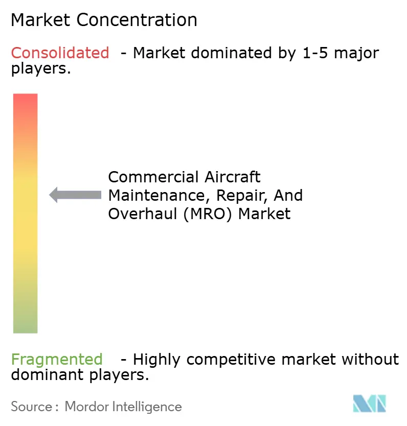 Market concentration analysis of the Aircraft MRO Industry