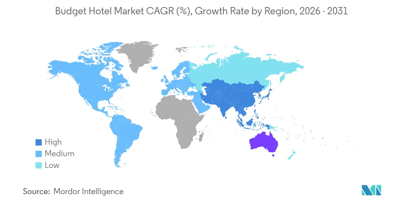 Budget Hotel Market Growth Rate by Region