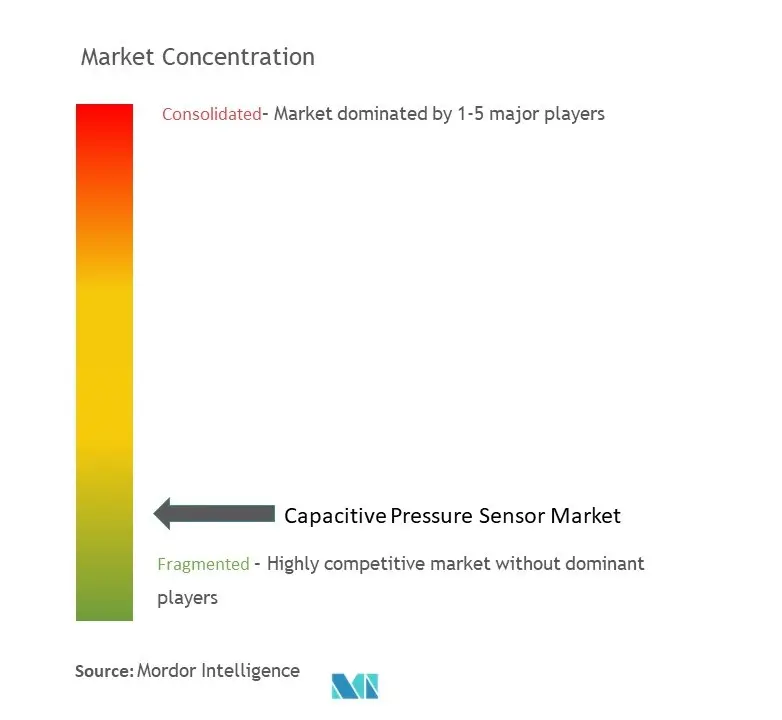 Concentração do mercado de sensores de pressão capacitivos