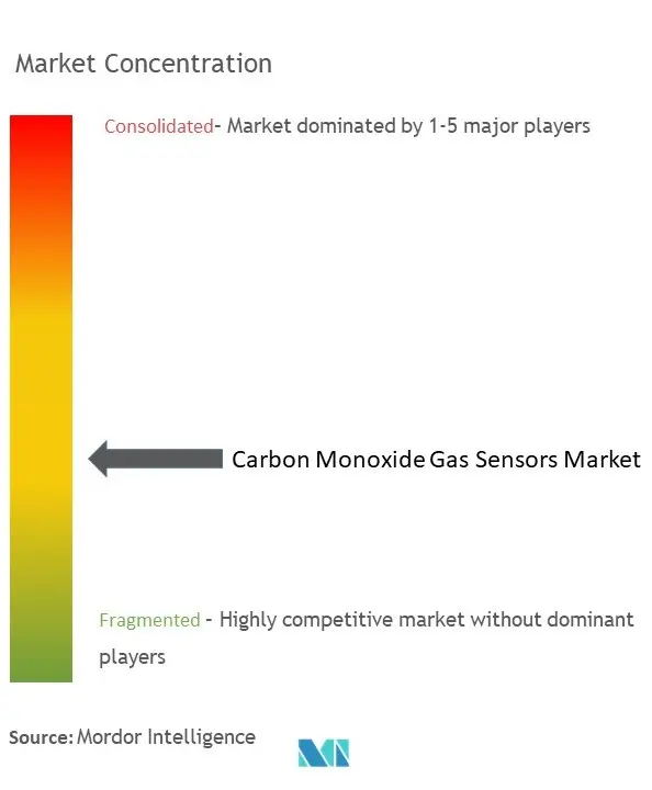 Carbon Monoxide Gas Sensors Market Concentration