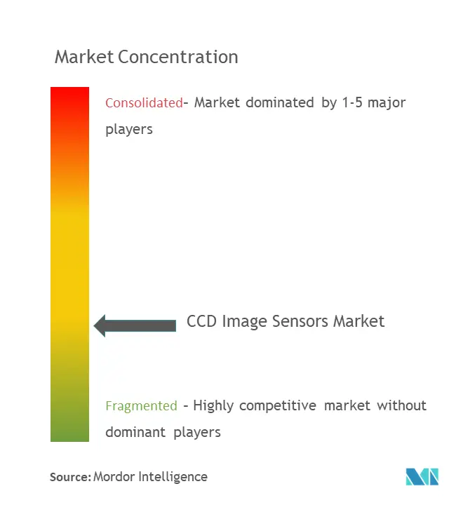 Concentración del mercado de sensores de imagen CCD