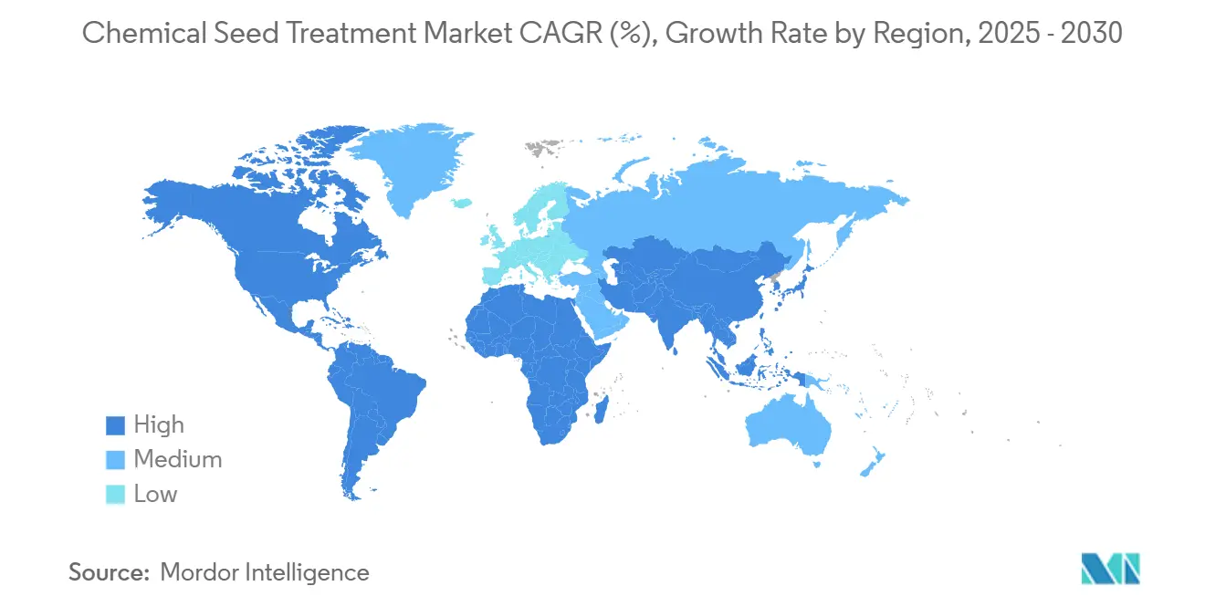 Chemical Seed Treatment Market CAGR (%), Growth Rate by Region