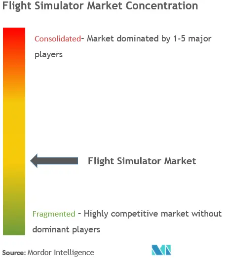 Civil Aviation Flight Training And Simulation Market Concentration