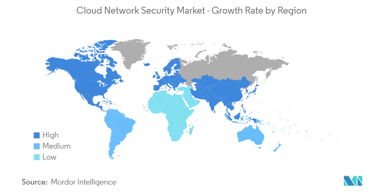 Cloud Network Security Market : Growth Rate by Region