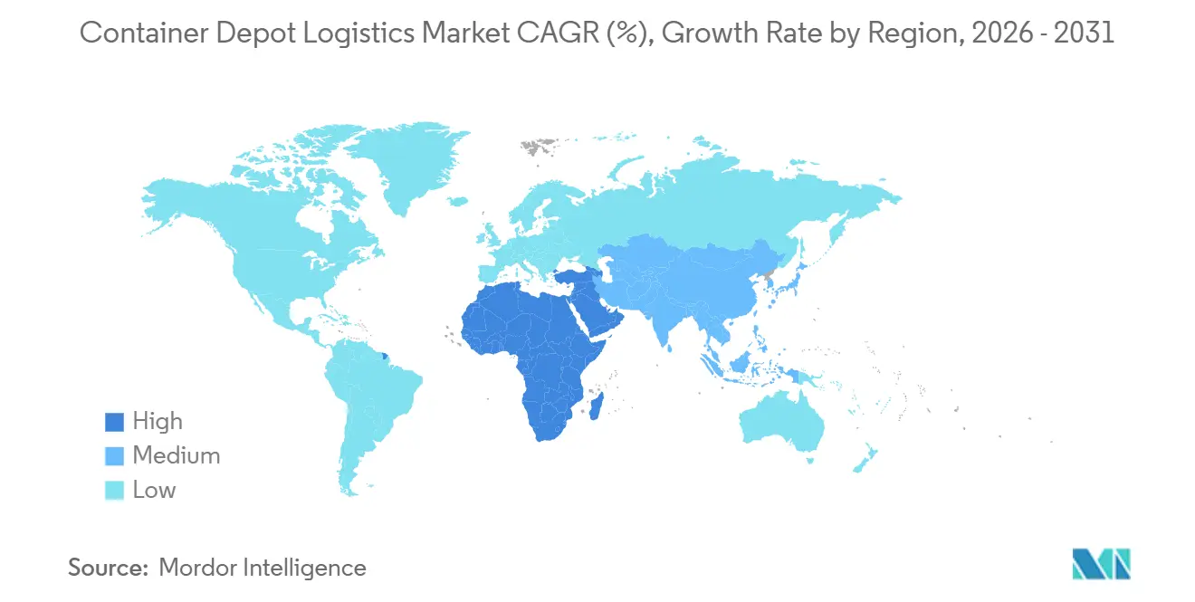 Container Depot Logistics Market Growth Rate by Region