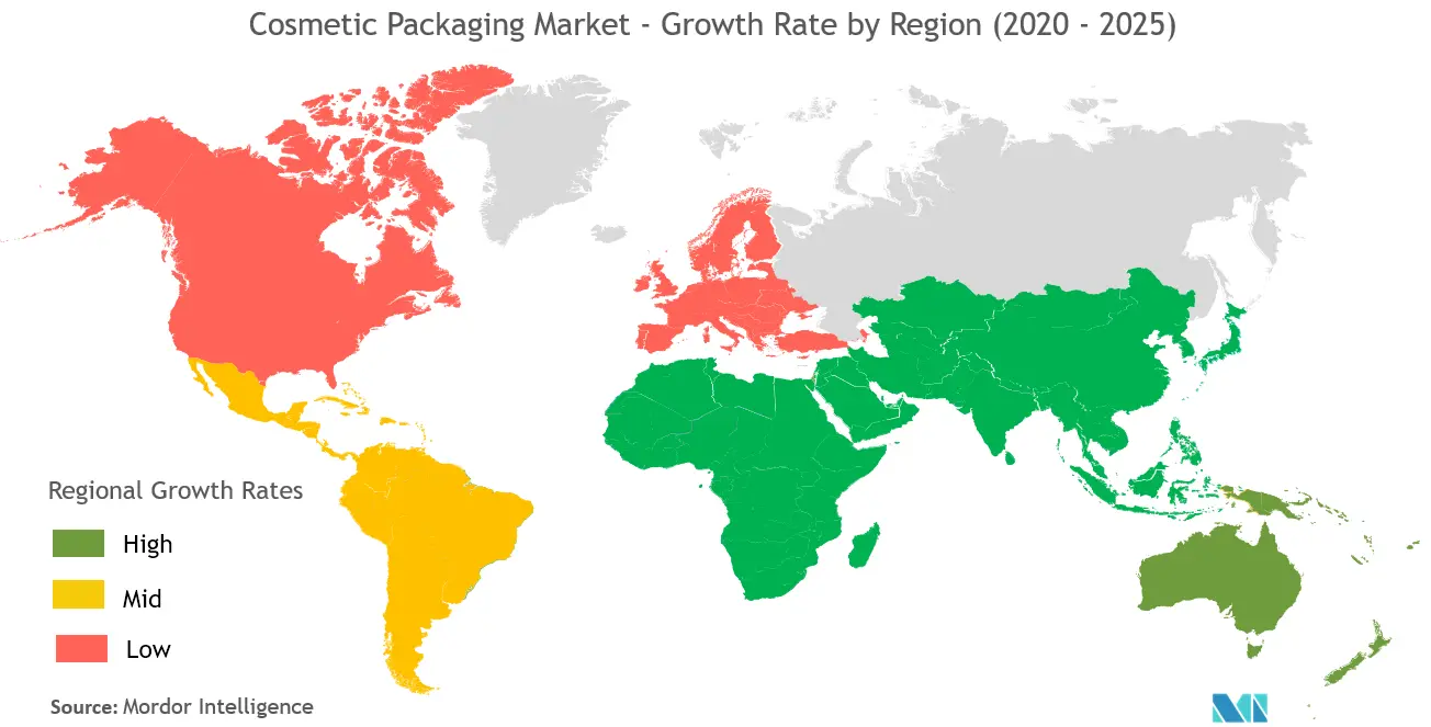 cosmetic packaging market share