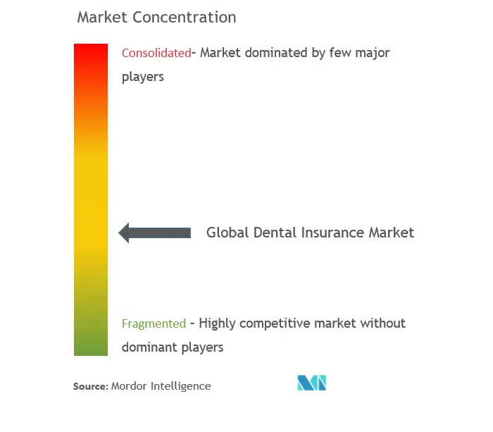 グローバル歯科保険市場集中度