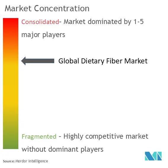 Dietary Fiber Market Concentration