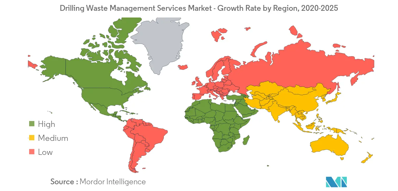 Drilling Waste Management Services Market - Growth Rate by Region