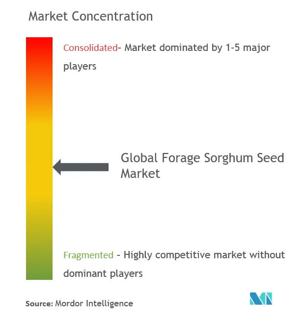 Semilla de sorgo forrajeroConcentración del Mercado