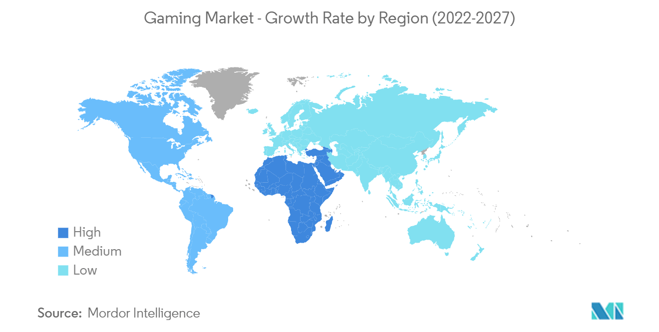 Growth Market - Growth Rate by Region (2022-2027)
