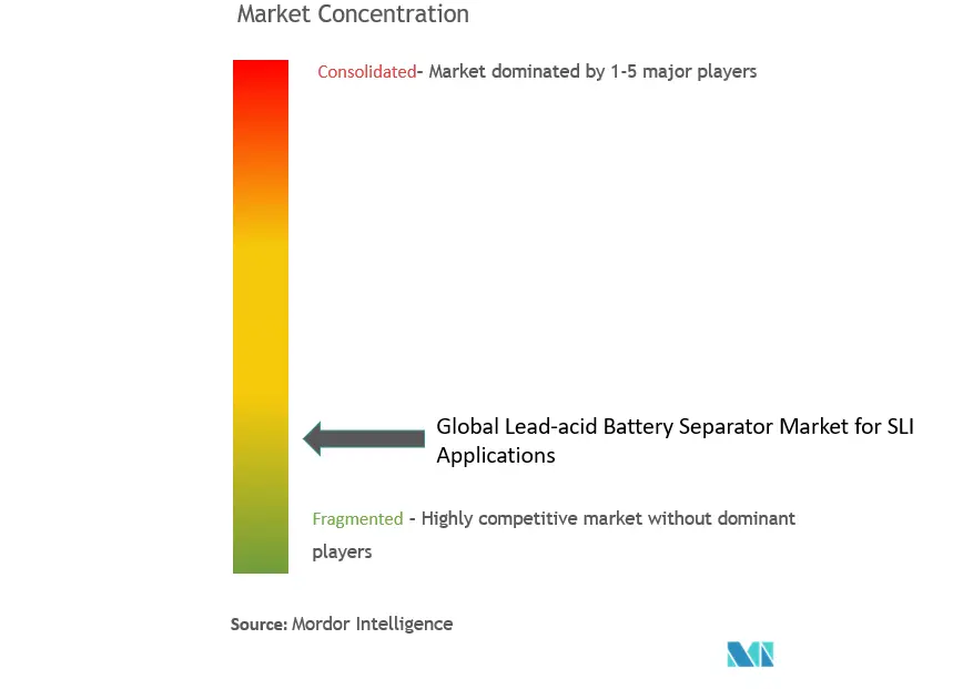 Global Lead-Acid Battery Separator Market Concentration