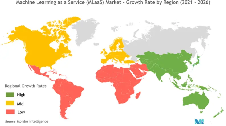 Machine Learning-as-a-service (MLaaS) Market Growth by Region