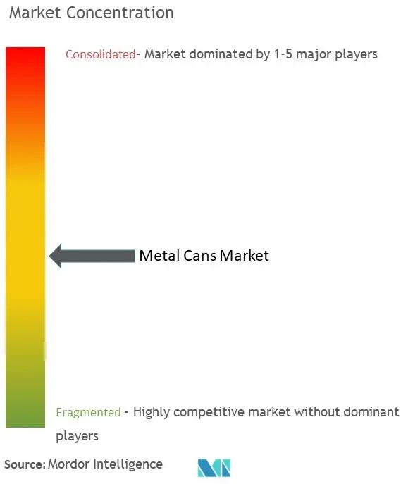 Metal Cans Market Concentration