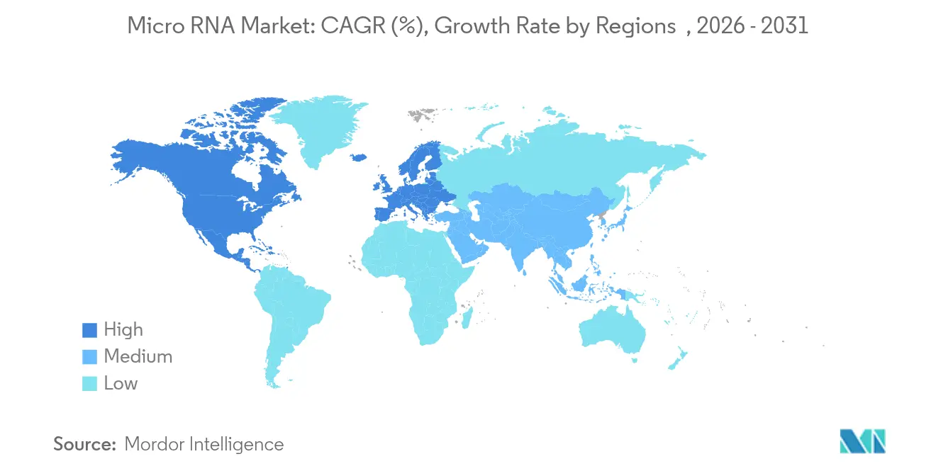 MicroRNA Market Growth Rate by Region