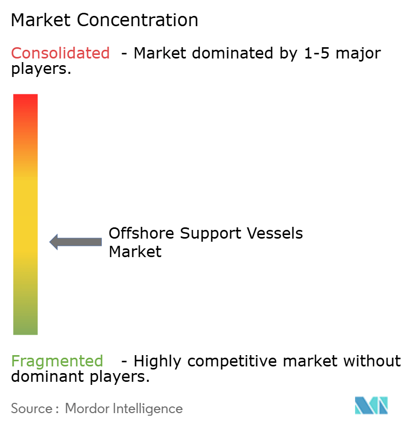 Offshore Support Vessels Market Concentration