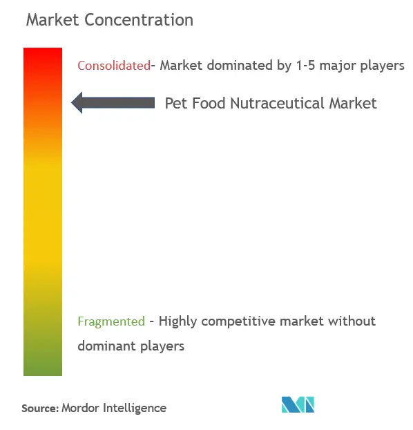 ペットフード栄養補助食品市場集中度