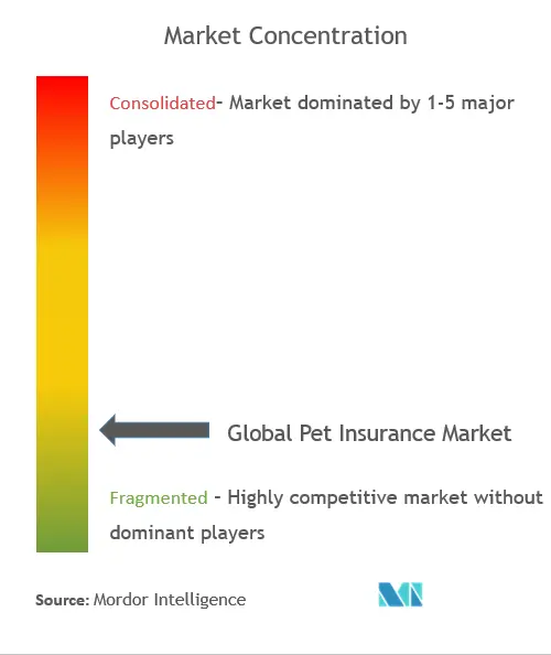 Seguro Global para MascotasConcentración del Mercado