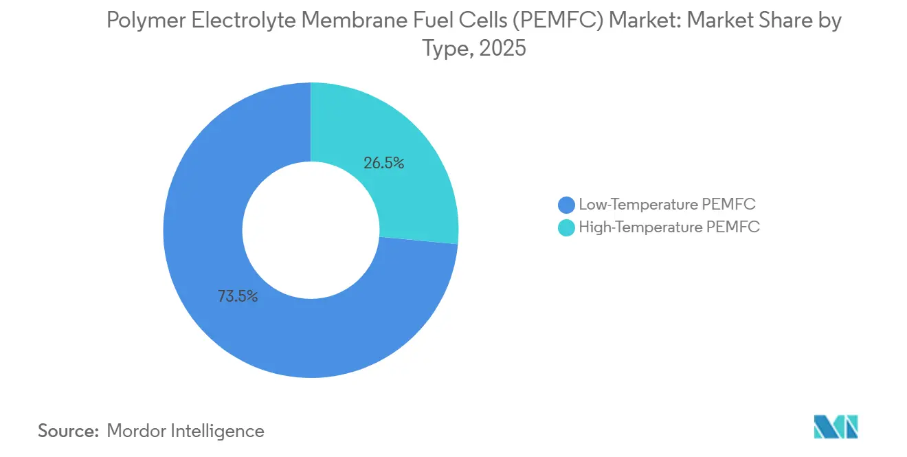 Polymer Electrolyte Membrane Fuel Cells (PEMFC) Market: Market Share by Type