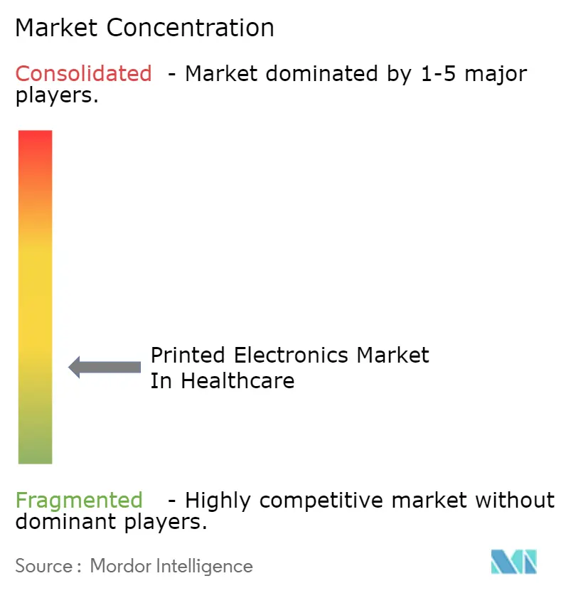 Printed Electronics Market in Healthcare Industry - Market Concentration