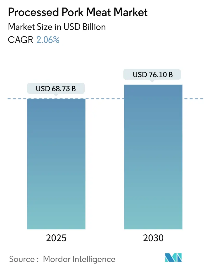Processed Pork Meat Market (2025 - 2030)